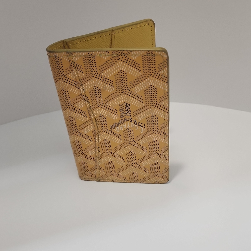 Goyard Mustard Yellow Card Holder